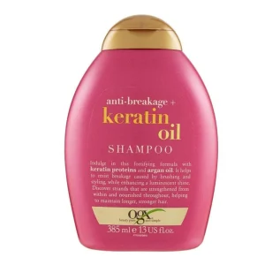 شامپو تقویت کننده مو او جی ایکس مدل Keratin Oil حجم 385 میلی لیتر