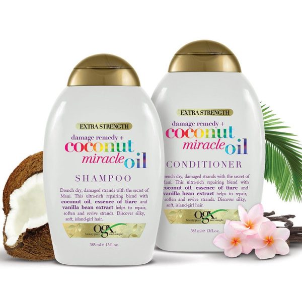 شامپو مو او جی ایکس مدل2 Coconut Miracle Oil حجم 385 میلی لیتر