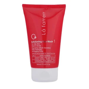 ژل شستشو صورت لافارر مناسب پوست چرب و مستعد آکنه مدل لایه بردار شماره 1 با حجم 150 میل