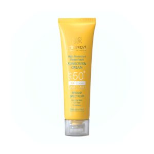 کرم ضد آفتاب +SPF50 بدون رنگ فاقد چربی مناسب پوست چرب سینره ۵۰ میلی لیتر