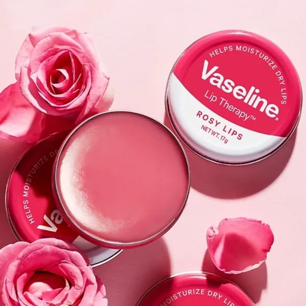 بالم لب کاسه ای عصاره گل رز وازلین