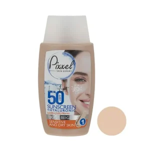 کرم ضد آفتاب رنگی SPF50 پوست خشک و حساس پیکسل 50 میلی لیتر