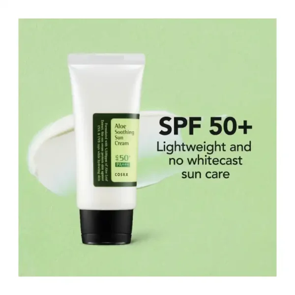 کرم ضد آفتاب کوزارکس SPF50 عصاره آلوئه ورا