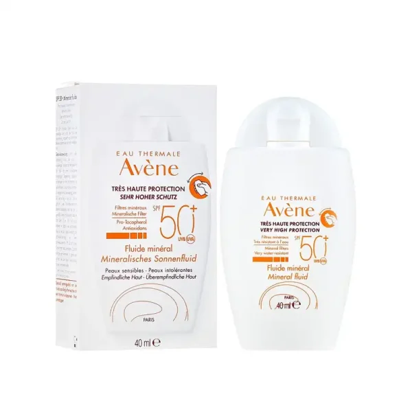 فلوئید ضد آفتاب مینرال پوست حساس SPF50 اون 40 میلی لیتر