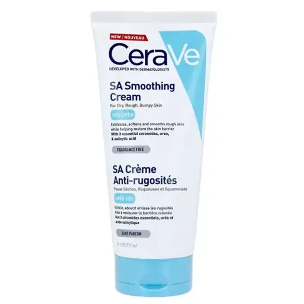 cerave-sa-smoothing-cream-10-urea-177ml کرم مرطوب کننده سراوی UREA 10% حجم 177 میلی لیتر - تصویر 1