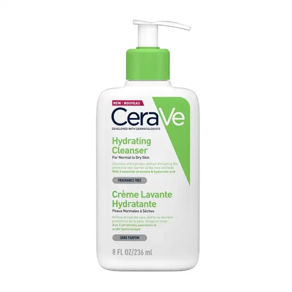 ژل شستشو و آبرسان قوی سراوی Ceraveمخصوص پوست نرمال و خشک