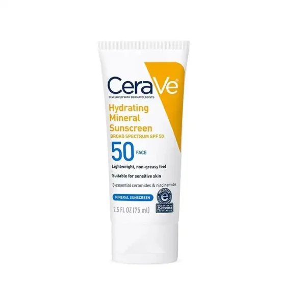 کرم ضد آفتاب مینرال آبرسان SPF50 سراوی 75 میلی لیتر