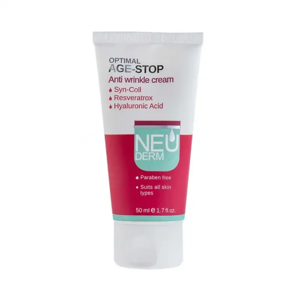 کرم ضد چروک نئودرم مدل Optimal Age-Stop حجم 50 میلی لیتر کرم ضد چروک نئودرم مدل Optimal Age-Stop حجم 50 میلی لیتر