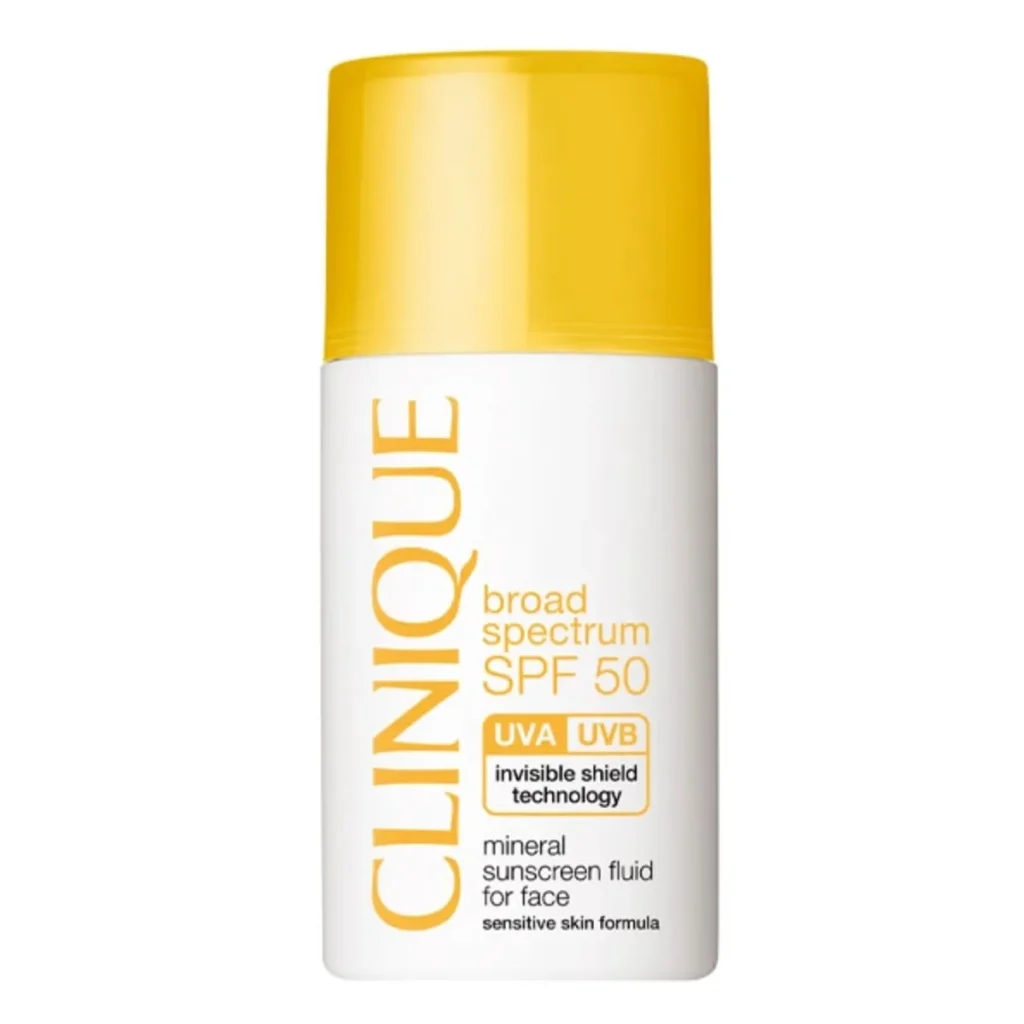 فلوئید ضد آفتاب مینرال کلینیک SPF50 مناسب پوست حساس حجم 30 میل