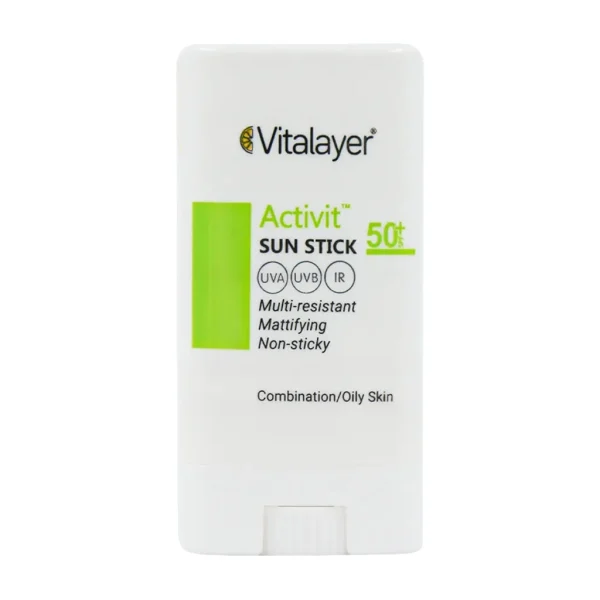 ضد آفتاب استیکی ویتالیر مدل Activit با SPF50 مناسب پوست چرب و مختلط وزن 15 گرم - Image 1