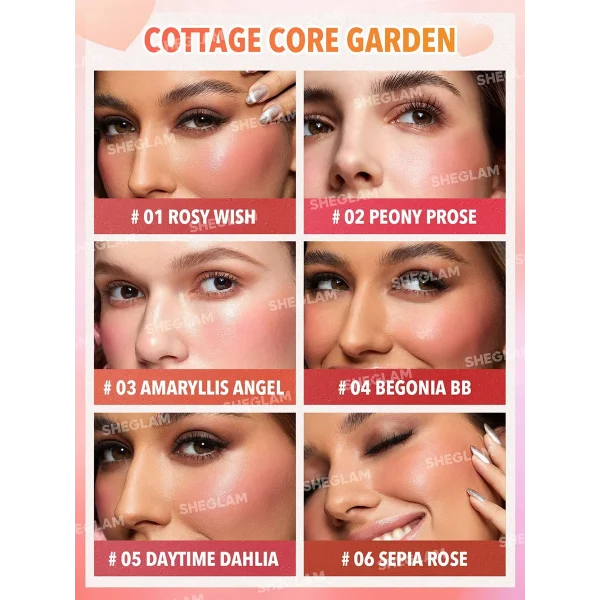 پالت رژگونه شیگلم کرمی Flush Crush