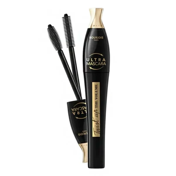 bourjois-twist-up-2-in-1-brush-mascara ریمل توئیست آپ بورژوا مدل 2 در 1 اولترا بلک 8ml - Image 1