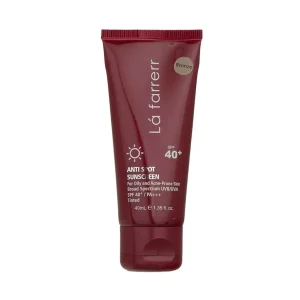 ضد آفتاب و ضد لک رنگی لافارر SPF40 مناسب پوست چرب و آکنه دار حجم 40 میلی لیتر