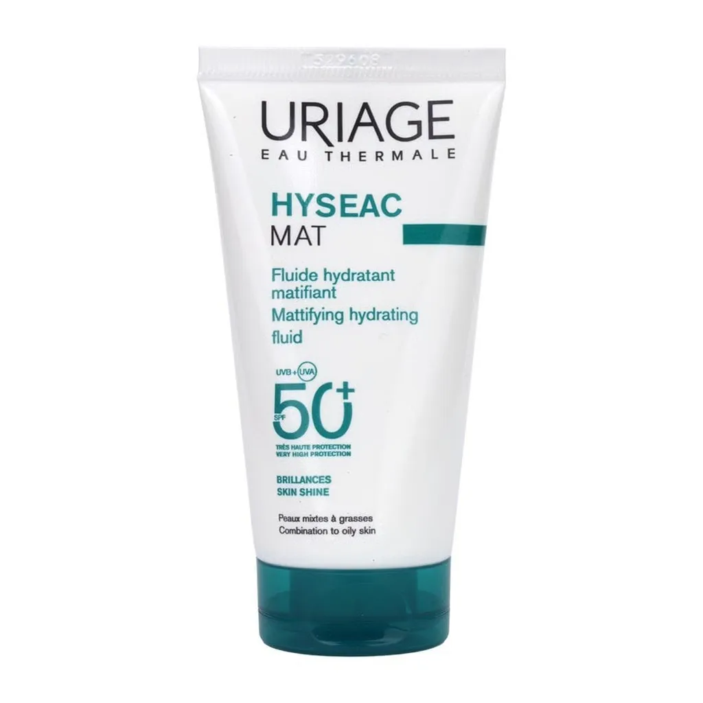 فلوئید ضد آفتاب بی رنگ اوریاژ +SPF50 مدل Hyseac مناسب پوست های چرب و مختلط