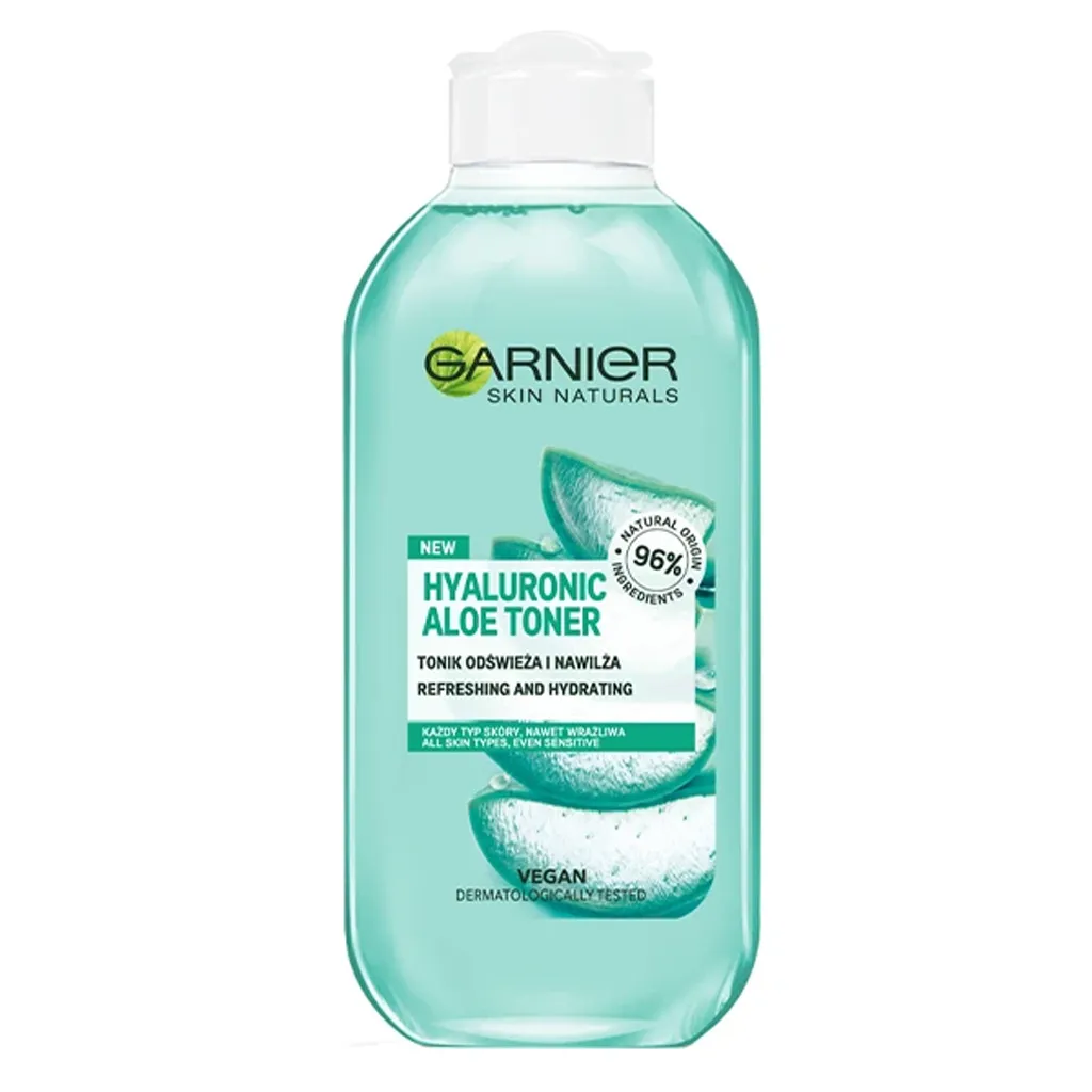 تونر آبرسان و پاک کننده گارنیه Hyaluronic Aloe مناسب انواع پوست
