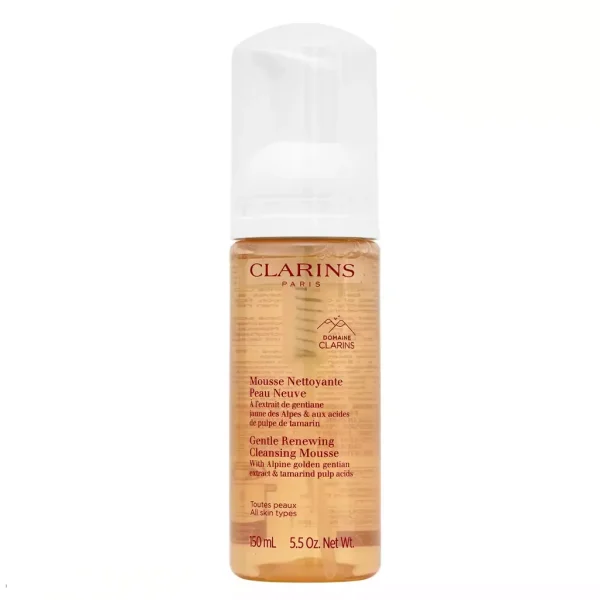 clarins-gentle-renewing-cleansing-mousse فوم شوینده انواع پوست کلارنس - Image 1
