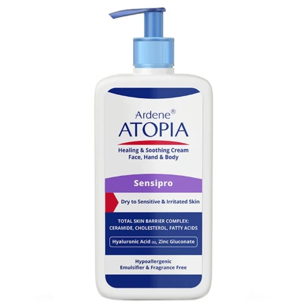 Ardene Atopia Healing And Soothing Cream 500ml کرم مرطوب کننده و التیام بخش پوست خشک و حساس Sensipro آردن آتوپیا 500ml - Image 1