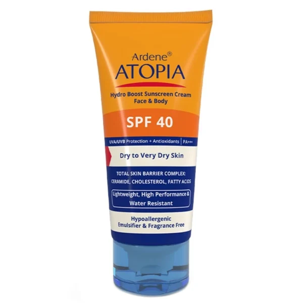 کرم ضدآفتاب رطوبت رسان پوست خشک SPF40 آردن آتوپیا