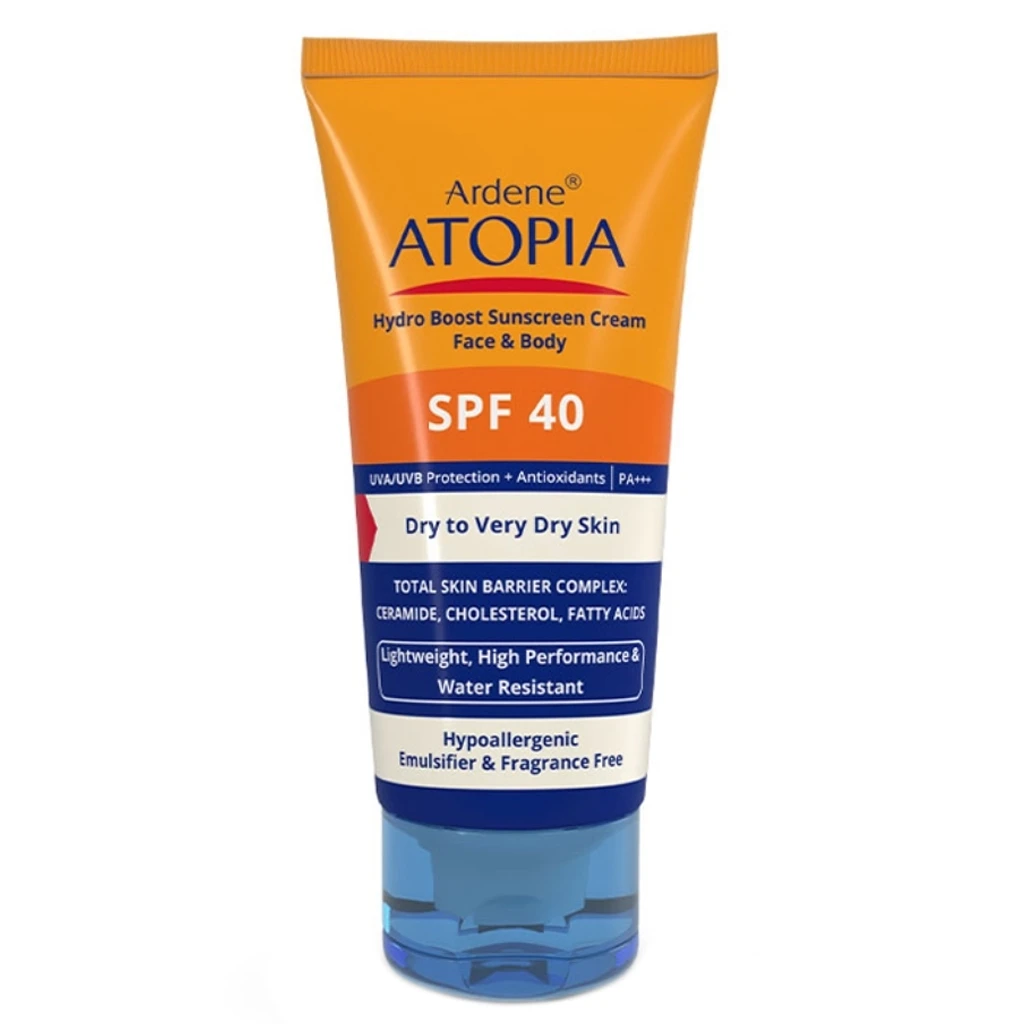 کرم ضدآفتاب رطوبت رسان پوست خشک SPF40 آردن آتوپیا