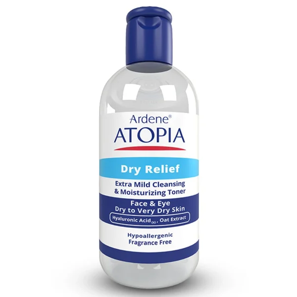 Extra Mild Cleansing & Moisturizing Toner for Face & Eye تونر پاک کننده ملایم صورت و چشم Dry Relief آردن آتوپیا 250ml