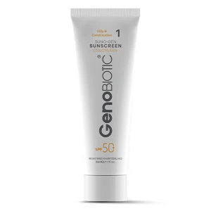 ضد آفتاب بی رنگ ژنوبایوتیک مدل Sunogen با SPF 50 مناسب پوست چرب و مختلط حجم 50 میلی لیتر