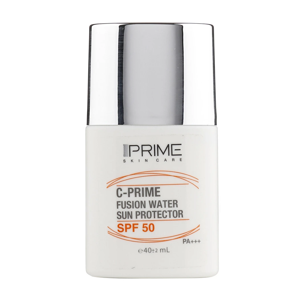 فلوئید ضد آفتاب پرایم مدل فیوژن واتر حاوی ویتامین سی با SPF50